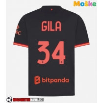 Moške Nogometnih dresov AC Milan Mario Gila #34 Tretji 2026-27 Kratki rokavi